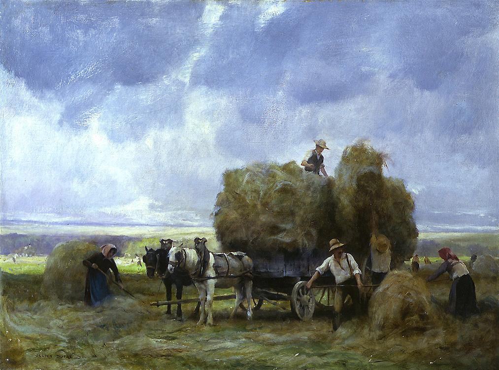 Julien Dupre Harvesters Loading the Cart